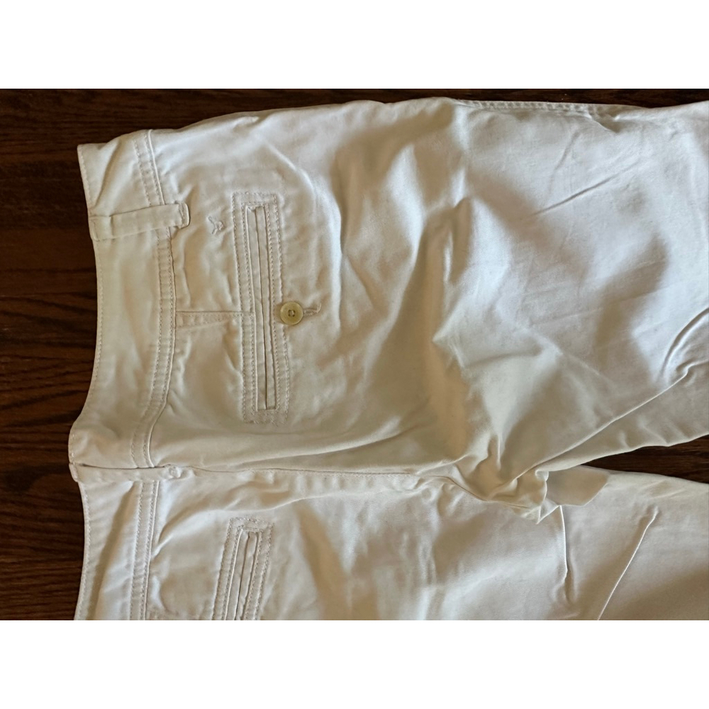 Women's American Eagle Outfitters White Ankle Cropped Pants Size 6 - Picture 5 of 8